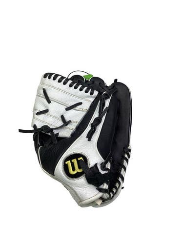 Used Wilson A500 SIREN SB BB/SB Glove RH Throw Black And White 12" 11347-S000266036