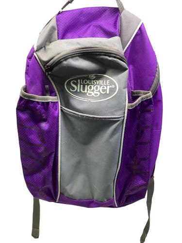Used Louisville Slugger PURPLE BACKPACK BB/SB Player Backpack Purple 11347-S000266022