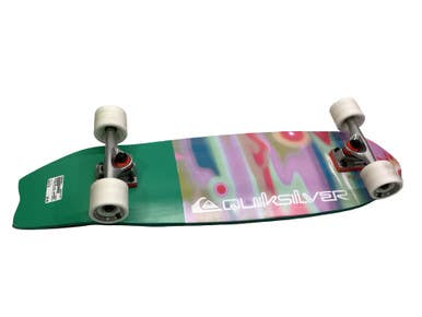 Used QUIKSILVER MINI LONGBOARD Complete Skateboard Teal 8" 11347-S000266021