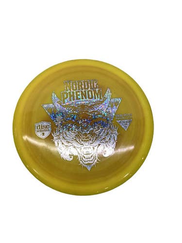 Used Discmania NORDIC PHENOM Disc Golf Driver Yellow 178g 11347-S000265997