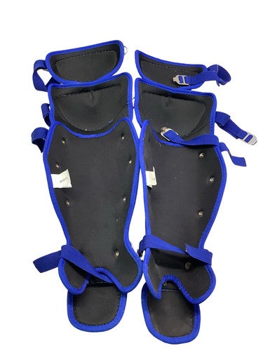 Used Champro RYL BLUE SHINGUARDS Catchers Leg Guards Royal Blue Adult ...