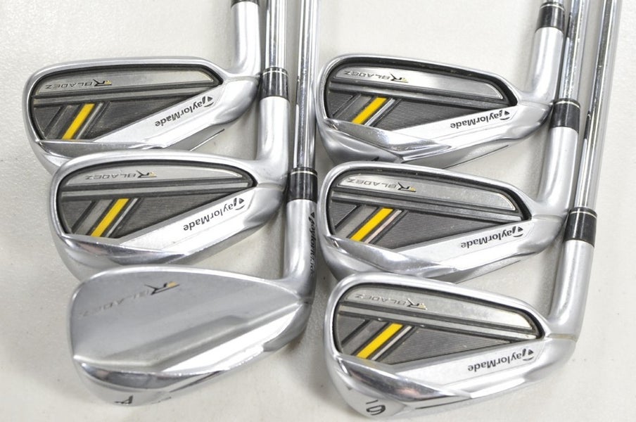 LEFT HANDED TaylorMade RocketBladez 4-7,9,AW Iron Set Regular Flex Steel #212829