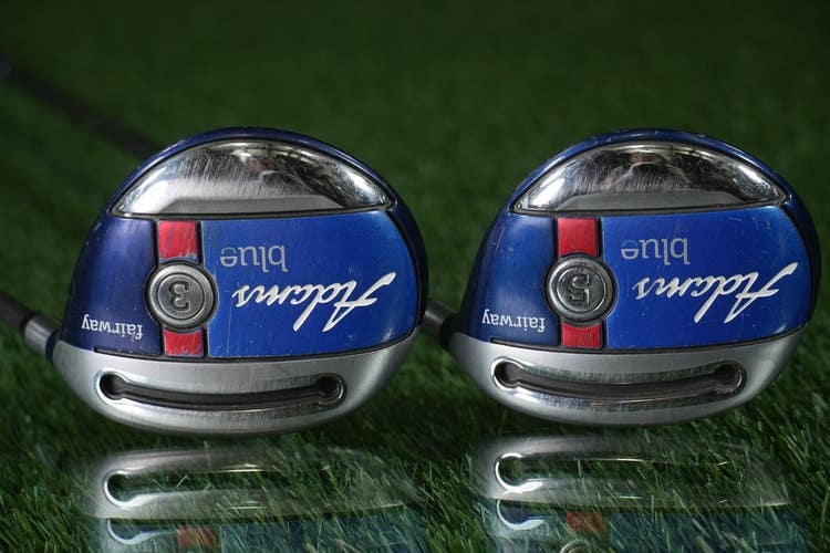 Adams Blue Fairway Woods Set 3W, 5W RH Aldila 55g Lite Flex Graphite Shaft RH