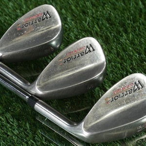 Warrior Custom Golf Wedges Set GW,SW,LW 52, 56, 60 Steel Shafts RH ~ LOOK!!