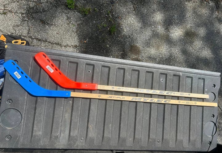 Lot of 30 Mylec street hockey sticks