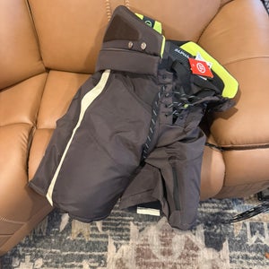 Boston bruins centennial Men's Senior XL Warrior Alpha LX PRO Hockey Pants Pro Stock (New)