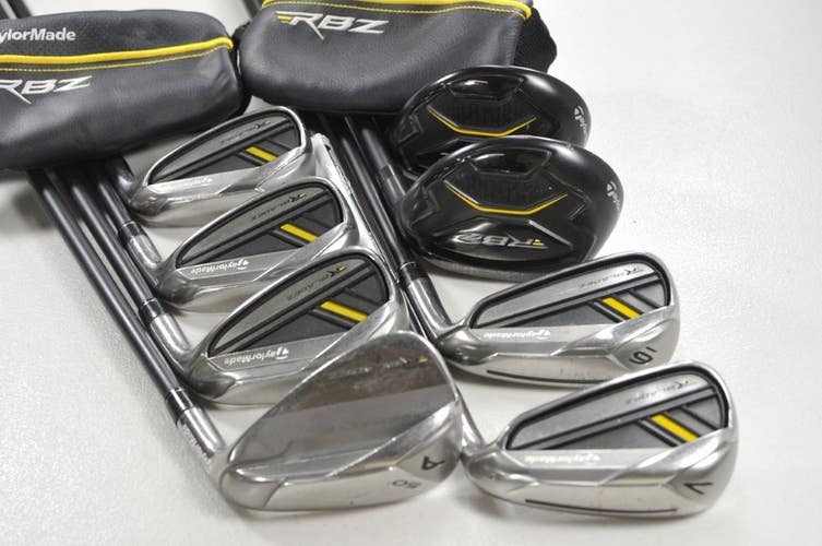 TaylorMade Rocketbladez Combo 4-5H, 6-PW,AW Iron Set RH Senior Graphite # 213698