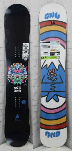 GNU Velvet Women's Snowboard 153 cm, Asymmetrical Twin, New 2026