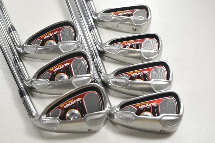 TaylorMade Burner Plus 4-PW Iron Set Regular Flex Right 85g Steel # 213450