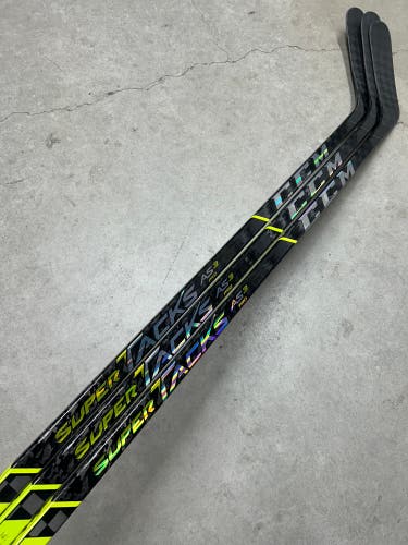 3 PACK 95 Flex P92M Senior CCM Super Tacks AS3 Pro Left Hand Hockey Stick Pro Stock