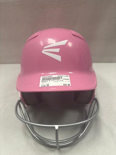 Used Easton 6 1/4 - 6 7/8 Batting Helmet w/Mask Pink One Size 11490-S000270593