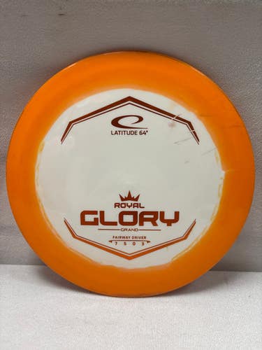 Used Latitude 64 ROYAL GLORY Disc Golf Driver Orange 11490-S000270524