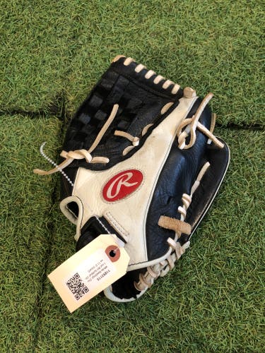 White Rawlings Shut out RH Softball Glove 11.5" (Used)