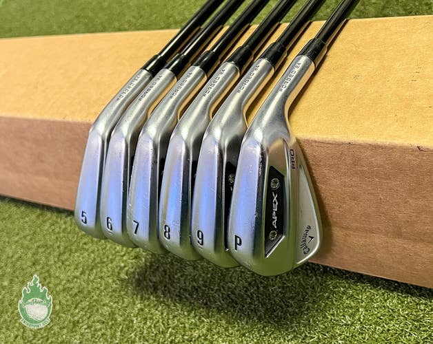 Used Callaway APEX Pro Forged '24 Irons 5-PW MMT 85g Regular Graphite Golf Set