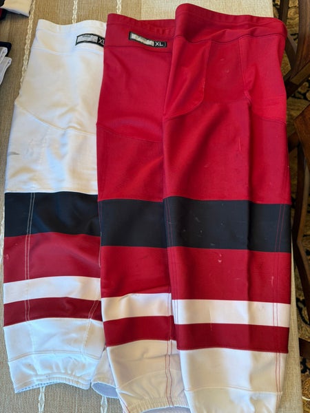 XL Phoenix Coyotes Pro Stock Home and Away set of Reebok Edge Socks (Used)