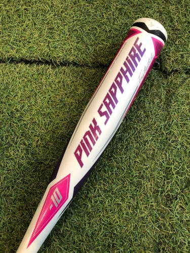 2022 Easton Pink Sapphire Alloy Bat (-10) Alloy 17 oz 27" (Used)