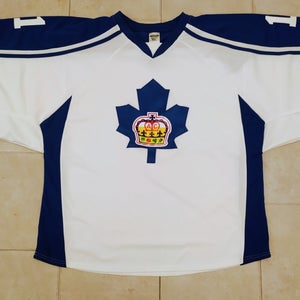 H7600 "Marlies" Style Hockey Goalie Jersey 2XL -Wht/Royal - New