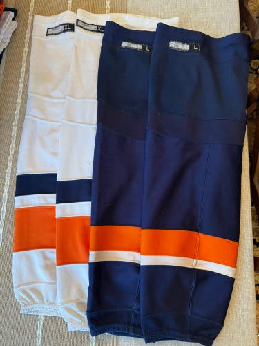 New York Islanders Pro Stock Reebok Edge Socks  (Used)