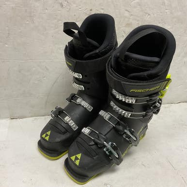 Used Fischer RC4 60 Boys DH Ski Boot Black And Optic Yellow 235 MP - J05.5 - W06.5 11855-S000200855