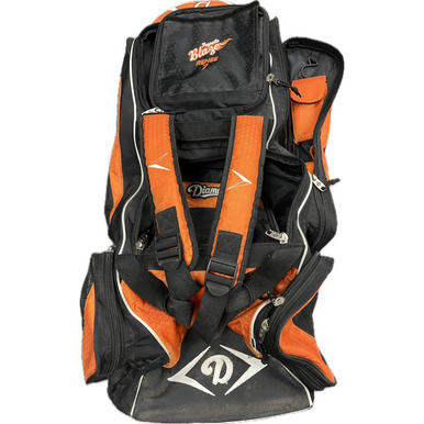 Used Diamond BOOST BB/SB Player Wheeled Bag Black And Orange 11855-S000200846