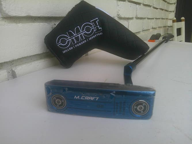 MIZUNO M-CRAFT OMOI Milled Forged Blue 02 Putter - HC and Weight Kit - 35.5"