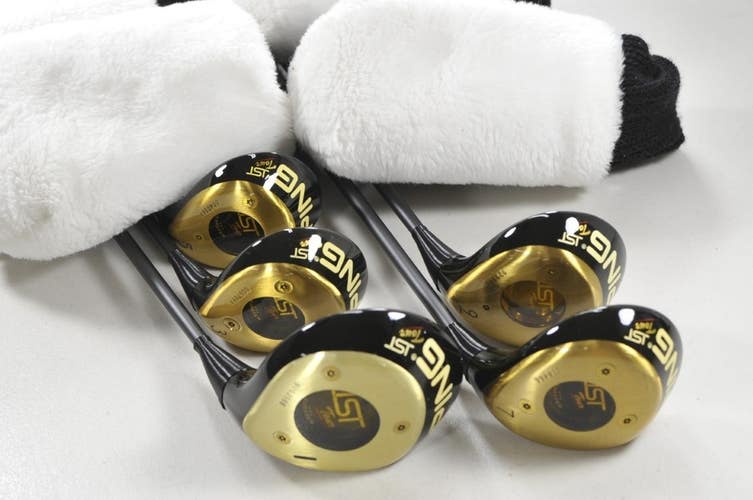 Ping ISI Driver and 3, 5, 7, 9 Fairway Woods Set Stiff Flex RH W54  # 214210