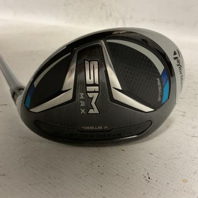 Used Taylormade SIM MAX Mens Hybrid Club RH 4 Hybrid 11855-S000200592