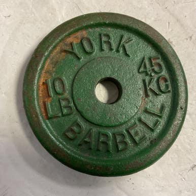 Used York Standard Plate (Each) Green 10 lb 11855-S000200826