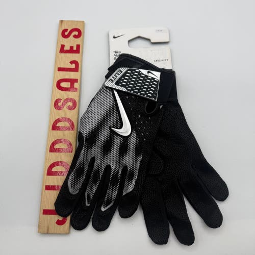 Nike Alpha Elite Baseball Batting Gloves Black Silver Men’s Sz Large NWT $60

New with Tags