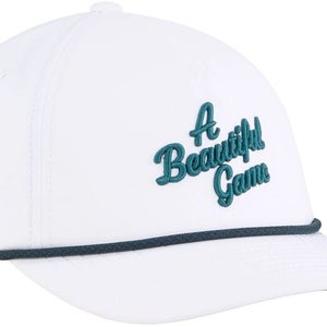 PUMA Golf 2025 Beautiful Game Snapback Adjustable Hat Cap Color: White Glow NEW!