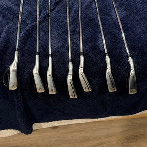 Men's 2025 TaylorMade Qi Left Hand Iron Set Stiff Flex (7 Clubs) #5 - #9, PW, GW Steel Shaft (Used)