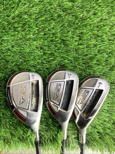 Adams Idea a12 OS Hybrids Set 4-5-6 With Regular Graphite Shafts