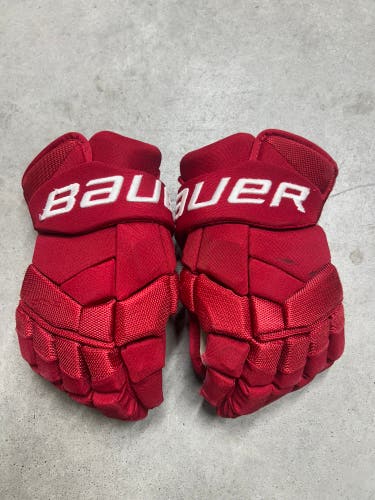 14” Bauer Supreme 2s Pro Miami University Gloves Pro Stock Game Used