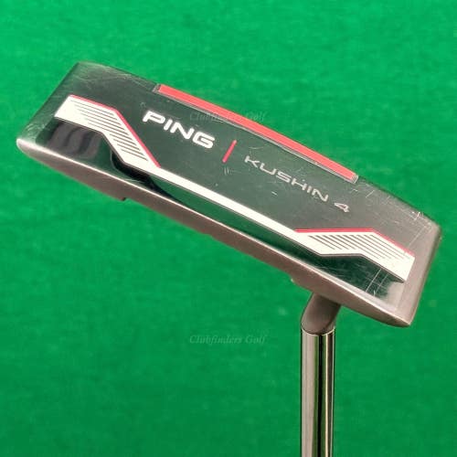 Ping 2021 Kushin 4 Black Dot 34" Flow-Neck Wide-Blade Putter Golf Club