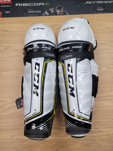 NEW! Size Senior 17" CCM Tacks Pro Shin Pads Pro Stock (New)