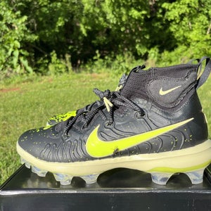 Nike Alpha Huarache NXT MCS “All Star Black/Lime/Volt Baseball Cleats Size 10.5