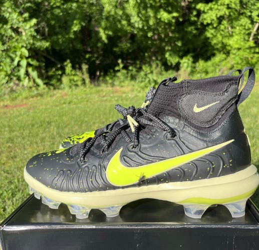 Nike Alpha Huarache NXT MCS “All Star Black/Lime/Volt Baseball Cleats Size 10.5