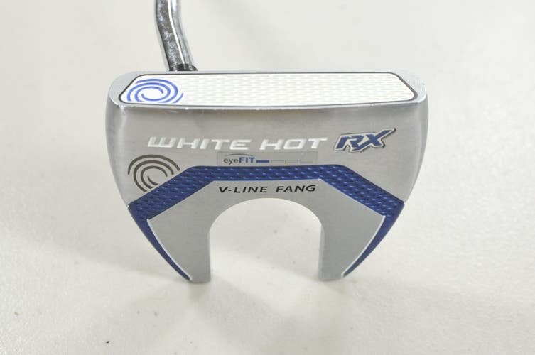 LEFT HANDED Odyssey White Hot RX V-Line Fang 34" Putter Steel #213353