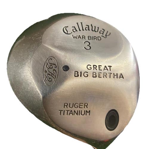 Callaway Great Big Bertha WarBird Ruger Ti 3 Wood RH Senior Graphite New Grip HC