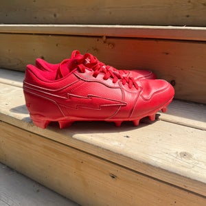 Enzo “red October” Cleats size 9