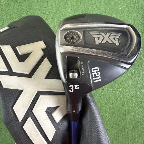 PXG 0211 3 Wood 15 Project X Even Flow Riptide CB 5.5 Regular Flex Left Handed