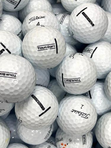50 Premium AAA White Titleist Tour Soft Used Golf Balls