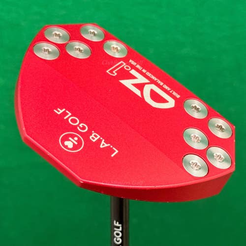 LAB Golf 2025 OZ.1 Custom Red 36" Center-Shaft Mallet Putter ACCRA x Black & HC