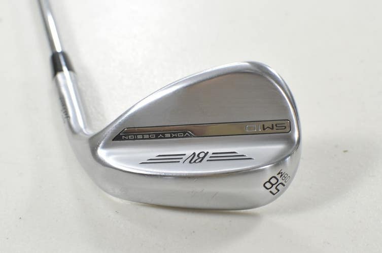 Titleist Vokey SM10 Tour Chrome 58*-08M Wedge Right BV Wedge Flex Steel # 213242