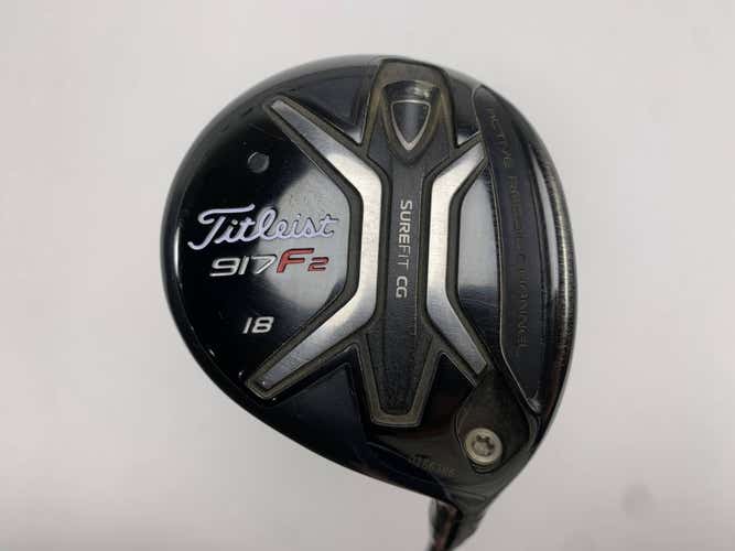 Titleist 917 F2 5 Fairway Wood 18* Diamana D+80x5ct Stiff Mens RH Midsize Grip