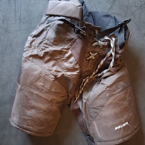 Women's Senior Small +1" Bauer Custom Pro brown Hockey Pants pro stock (Used)