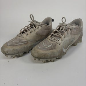 Nike Alpha Huarache 8 Pro Lacrosse Cleats, Size 9, White