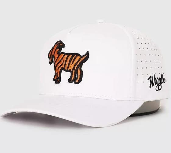 Waggle Golf "The GOAT" OG Snapback Hat Cap White One Size NEW!