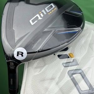 TaylorMade Qi10 MAX Fairway 3-Wood LEFT Hand 3W 16* Speeder NX Regular Flex NEW
