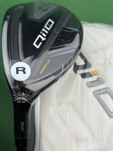 TaylorMade Qi10 Rescue 4-Hybrid 4H 22* LEFT Hand Regular Ventus TR Blue LH NEW!